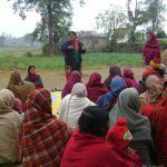 Talking to a group of people regarding formation of Self Help